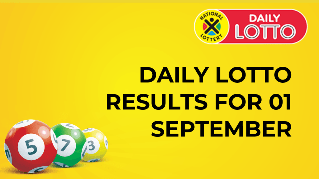 Ithuba Daily Lotto Results for 01 September 2024 Daily Lotto Results