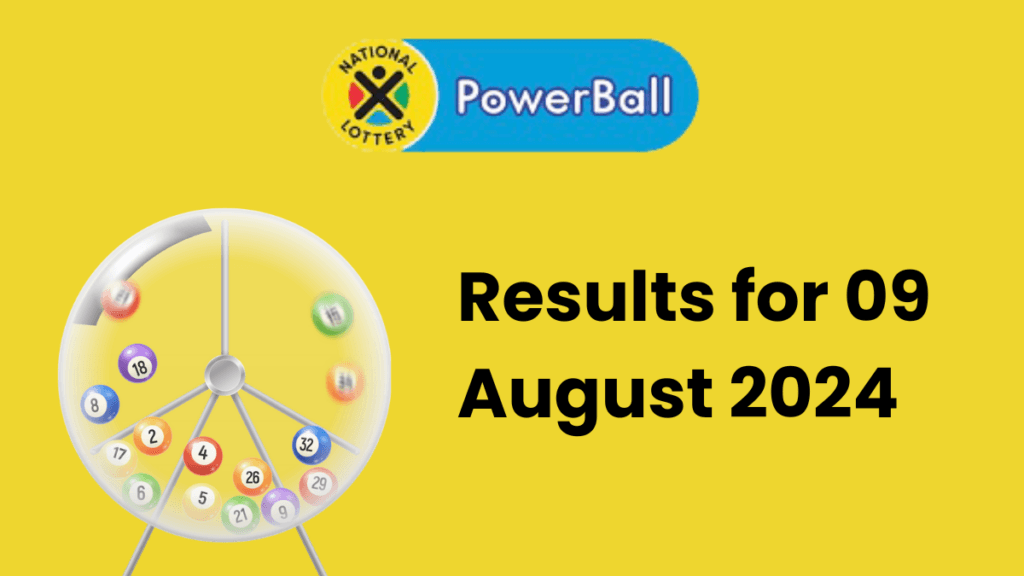 Ithuba Powerball Results for 09 August 2024 ithuba powerball results