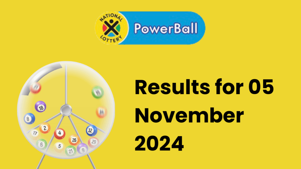 Ithuba Powerball Results for 05 November 2024 Ithuba powerball results