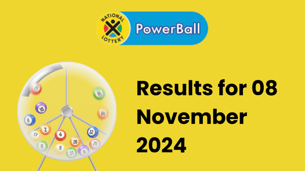 Ithuba Powerball Results for 08 November 2024 ithuba powerball results