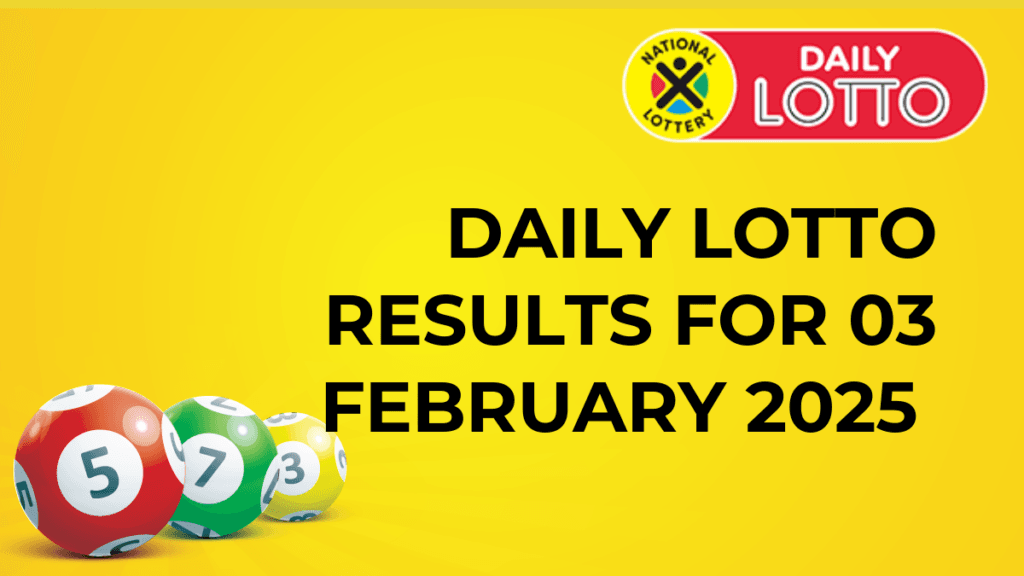 Ithuba Daily Lotto Results for 03/02/2025 daily lotto results