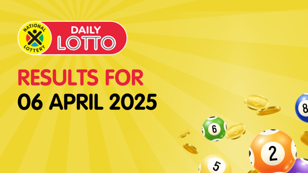 Ithuba Daily Lotto Results for 06/04/2025 daily lotto results
